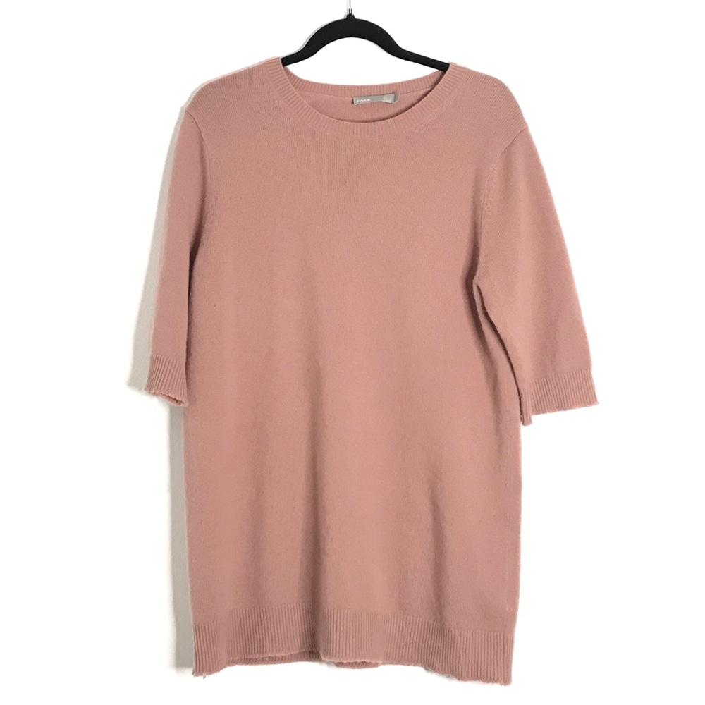 Vince elbow sleeve cashmere tunic sweater